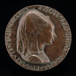 Isotta degli Atti, 14321433-1474, Pani 1446, następnie żona po 1453, Sigismondo Malatesta [obv