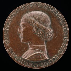 Sigismondo Pandolfo Malatesta, 1417-1468, Pan Rimini i Fano [awers], 1446.