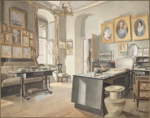 Wnętrze gabinetu w St. Polten autorstwa Matthäus Kern