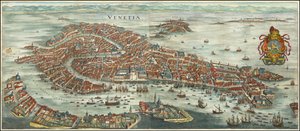 Widok Wenecji z lotu ptaka z 1636 r. autorstwa Matthäusa Meriana autorstwa Matthaus Merian
