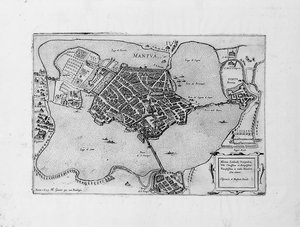 Mantua, 1629 autorstwa Matthaus Greuter