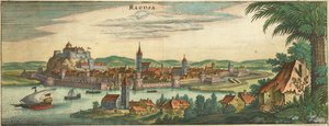 Dubrownik - Ragusa, Negroponte (przycięte) autorstwa Matthaus Merian