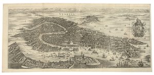 Składana panorama Wenecji, 1688, drukowana ok. 1700