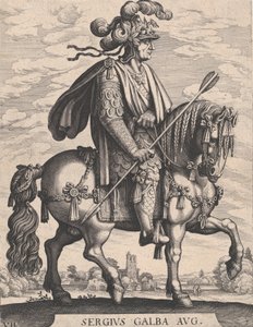 Ilustracja 7: Cesarz Galba na koniu, z 