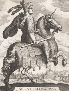 Tablica 9: Cesarz Witeliusz na koniu, z 