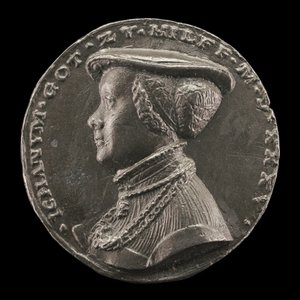 Magdalena Rummel, Żona Lorenza Staibera 1509 [rewers], 1535. autorstwa Matthes Gebel