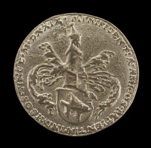 Tarcza broni, herb i płaszcz [rewers], 1529.