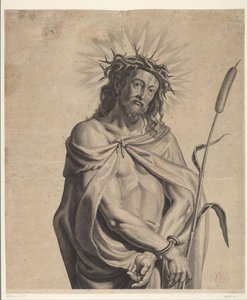 Ecce Homo Seria Ecce Homo, Chrystus Ukrzyżowany, Dziewica Maryja i Jan Ewangelista (tytuł serii) autorstwa Mattheus Borrekens