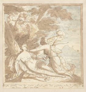 Jowisz w Kallisto autorstwa Mattheus Terwesten