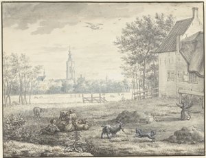 Widok na Hagę autorstwa Mattheus Verheyden