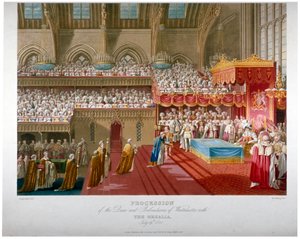Koronacja króla Jerzego IV, Westminster Hall, Londyn, 1821 1824.