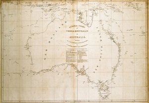 Mapa Terra Australis (Australia) (w druku)