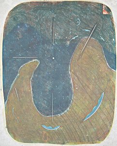 tabla one, 2012 (linoprint) autorstwa Matthew Hilton