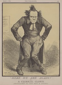 Jesteśmy tu ponownie! lub, Klerycki Clown (kolor lito) autorstwa Matthew