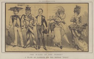 Marnotrawstwo epoki! lub A Plate of Fashions dla brytyjskiego szaleństwa (kolor lito) autorstwa Matthew