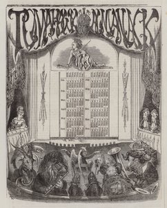 Tomahawk Almanach na rok 1869 (kolor lito) autorstwa Matthew