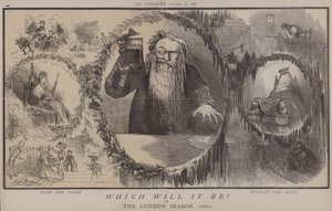 Który to będzie? lub The London Season 1868-9 (kolor lito) autorstwa Matthew