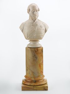 Popiersie księcia Alberta, c.1856 (kość słoniowa i marmur) autorstwa Matthew Noble