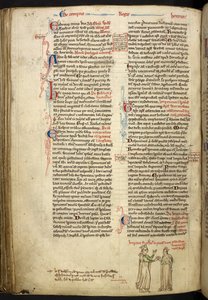 Małżeństwo Fryderyka II i Izabeli Angielskiej, Royal 14 C VII, f.123v autorstwa Matthew Paris