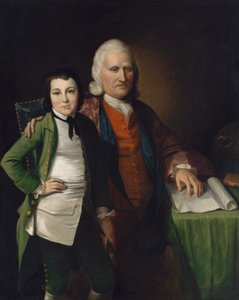Cadwallader Colden i jego wnuk Warren De Lancey, ca. 1772.