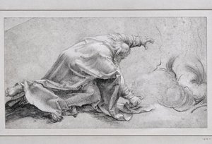 Święty Piotr, Apostoł Przemienienia Pańskiego, widok z boku ... autorstwa Matthias (after) Gruenewald