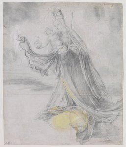 Dziewica z Dzieciątkiem w chmurach, ok. 1509-1511 autorstwa Matthias Grünewald
