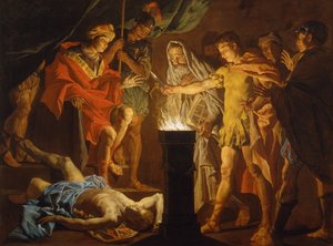 Mucius Scaevola w obecności Larsa Porsenny