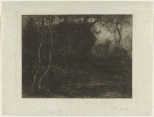 Las z dzieckiem autorstwa Matthijs Maris