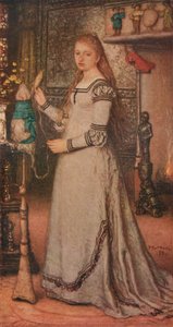 Dziewczyna z kądzielką, ok. 1873 r. autorstwa Matthijs Maris