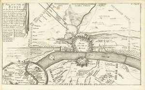 Beleg van Bonn, 1703 Mapa miasta Bonne i fortu Burgundia (...) (tytuł na obiekcie)