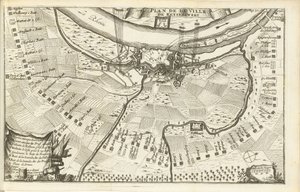 Oblężenie Keizersweerd, 1702 Plan de la Ville de Keyserswert (tytuł na obiekcie)