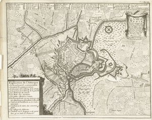 Oblężenie Menina, 1706 Plan de la Ville de Menin (...) (tytuł na obiekcie)