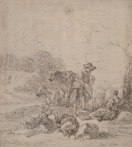 Scena duszpasterska autorstwa Matthys van den Bergh