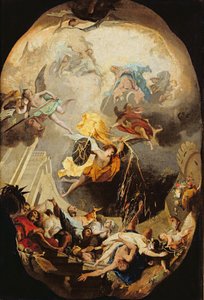 Zakon Dominikanów przezwyciężający herezję, 1750 autorstwa Mattia Bortoloni