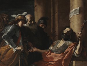 Belizariusz przyjmujący jałmużnę autorstwa Mattia Preti