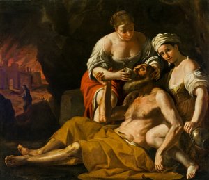 Lot i jego córki, ok. 1675-1680.
