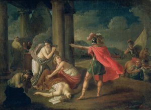 Śmierć Kamili, siostry Horatiusa, 1787 autorstwa Matvei Ivanovich Puchinov