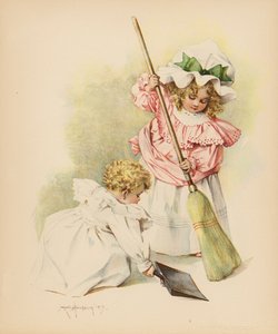 Sprzątanie (kolor lito) autorstwa Maud Humphrey