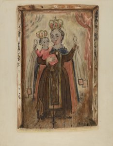 Retablo (Matka Boża Karmelu) autorstwa Maude Valle