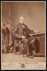Portret Johna Hawkshawa 1811-1891, przed 1876 rokiem.