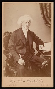 Portret Sir John Frederick William Herschel 1792-1871, przed 1871.