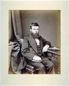 TC Fendick, mistrz Worshipful Company of Glaziers noszący swoją odznakę mistrza, c1865
