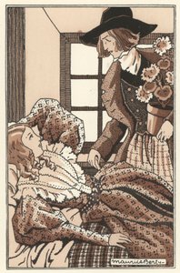 Ilustracja do Scenes de la Vie de Boheme Henri Murgera (lito) autorstwa Maurice Berty