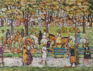 Park Centralny, ok. 1914-15 autorstwa Maurice Brazil Prendergast