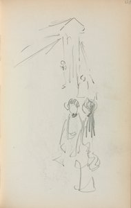 Włoski Sketchbook: Figures page 128, 1898-1899. autorstwa Maurice Brazil Prendergast
