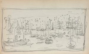 Włoski szkicownik: Port, strona 78, 1898-1899. autorstwa Maurice Brazil Prendergast