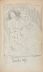 Włoski szkicownik: Levuks Wife strona 170, 1898-1899. autorstwa Maurice Brazil Prendergast