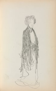 Szkicownik włoski: Stojąca kobieta strona 213, 1898-1899. autorstwa Maurice Brazil Prendergast