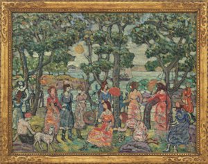 Krajobraz z postaciami, 1921 autorstwa Maurice Brazil Prendergast