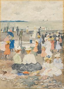 Na plaży autorstwa Maurice Brazil Prendergast